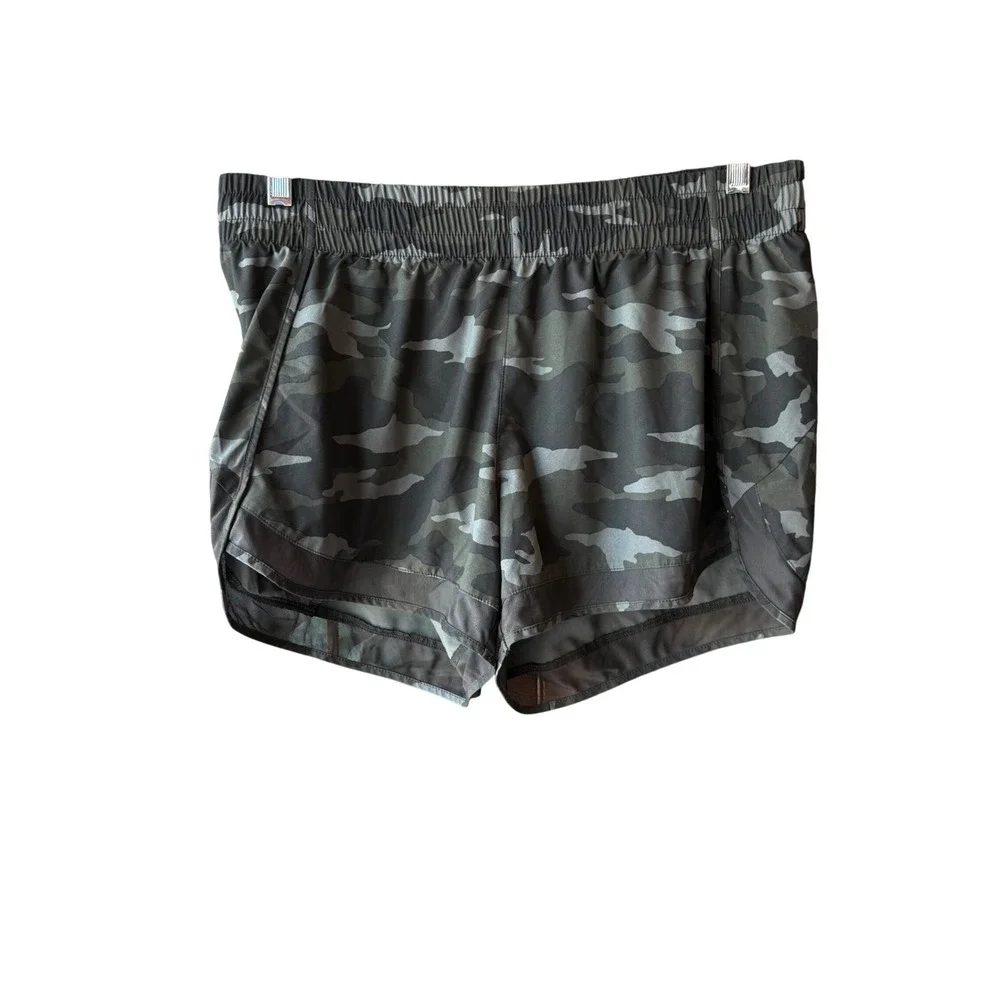 Athleta Printed Mesh Racer Run Shorts 4